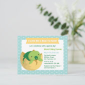 かわいい亀の卵ベビーシャワー招待状 招待状 (スタンド正面)