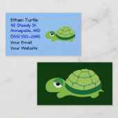 かわいい亀の名刺 名刺 (正面/裏面)
