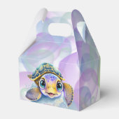 かわいい亀の泡1st.誕生日パーティー フェイバーボックス (裏面サイド)