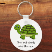 かわいい亀の漫画 キーホルダー (正面)
