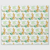 かわいい亀の赤ちゃんシャワー ラッピングペーパー (フラット)