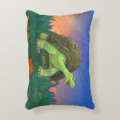 かわいい亀の頭と尾 アクセントクッション (正面(垂直))