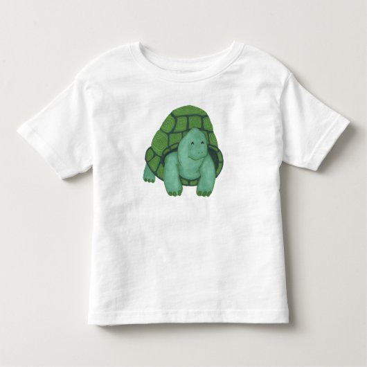 かわいい亀のTシャツ トドラーTシャツ (正面)