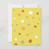 かわいい亀カラフルのベビーシャワー招待状 招待状 (裏面)