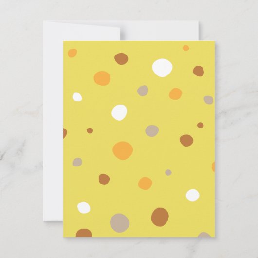 かわいい亀カラフルのベビーシャワー招待状 招待状 (裏面)