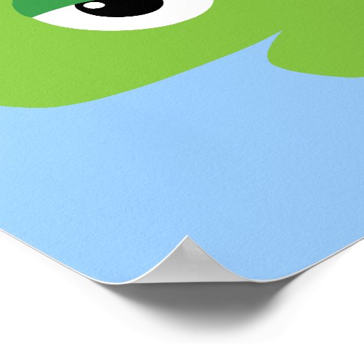 かわいい亀 ポスター (角)