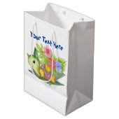 かわいい亀 ミディアムペーパーバッグ (正面アングル)