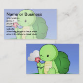 かわいい亀 名刺 (正面/裏面)