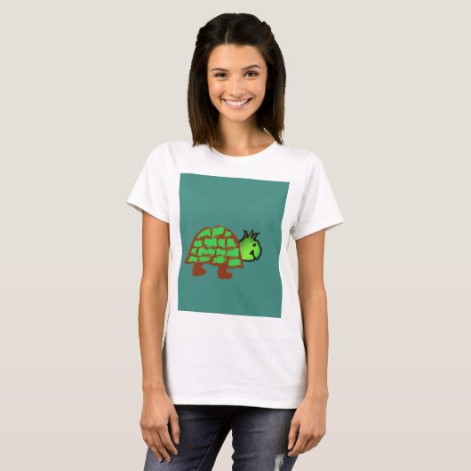 かわいい亀 Tシャツ (正面フル)