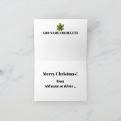 かわいい予測できなあいさつカード サンキューカード (内部)