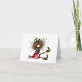 かわいい予測できなあいさつカード サンキューカード