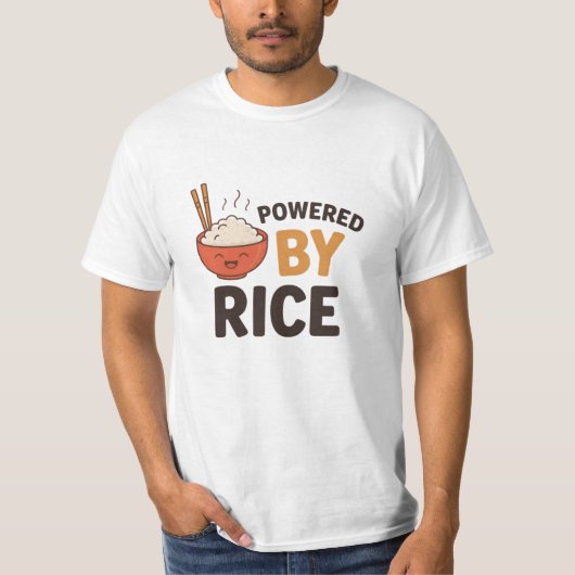 かわいい予測できなと食のグラフィック Tシャツ (正面)