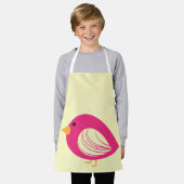 かわいい予測できなカラフルの鳥のエプロン エプロン (着用した状態)