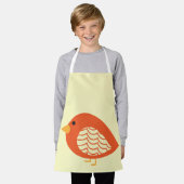 かわいい予測できなカラフルの鳥のエプロン エプロン (着用した状態)