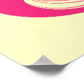 かわいい予測できなカラフルの鳥のポスター ポスター (角)