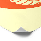 かわいい予測できなカラフルの鳥のポスター ポスター (角)