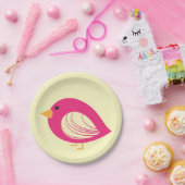 かわいい予測できなカラフル鳥紙プレート ペーパープレート (パーティー)