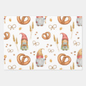 かわいい予測できなベーキングホリデークリスマス格言 ラッピングペーパーシート (正面)