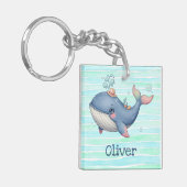 かわいい予測できな小さなクジラ キーホルダー (正面左)