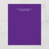 かわいい予算のドライブバイブライダルシャワー招待状 (裏面)