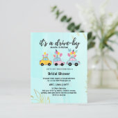 かわいい予算のドライブバイブライダルシャワー招待状 (スタンド正面)
