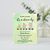 かわいい予算のドライブバイブライダルシャワー招待状 (スタンド正面)