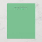 かわいい予算のドライブバイブライダルシャワー招待状 (裏面)