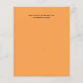 かわいい予算のドライブバイブライダルシャワー招待状 (裏面)