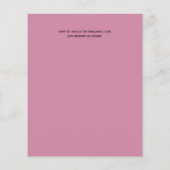 かわいい予算のドライブバイブライダルシャワー招待状 (裏面)