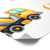 かわいい予算建築誕生日パーティー ポスター (角)