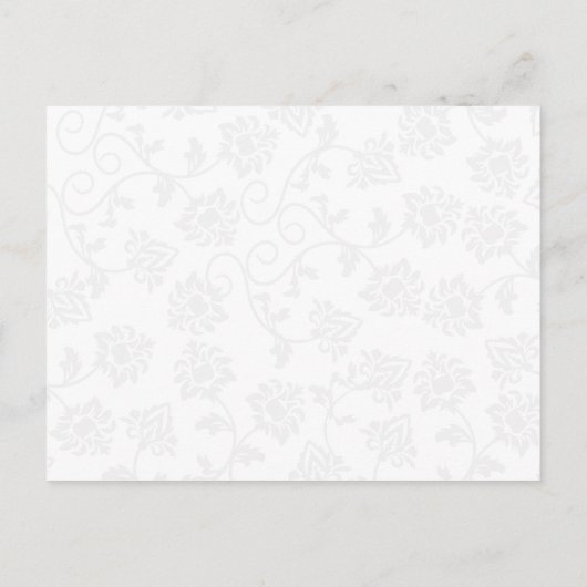 かわいい予算結婚式招待状、 インビテーションポストカード (裏面)