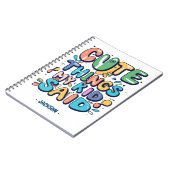 かわいい事子が言っカスタムた ノートブック (左側)