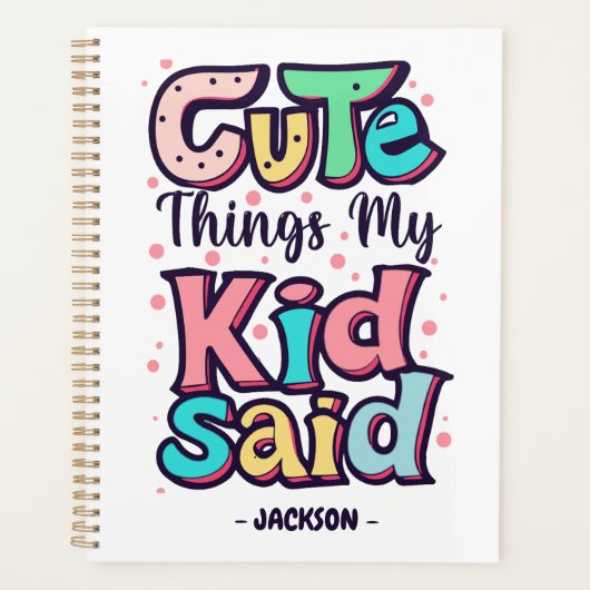 かわいい事子が言っカスタムた プランナー手帳 (正面)