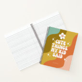 かわいい事私の子供はグルービーと言ったカラフル ノートブック (内部)