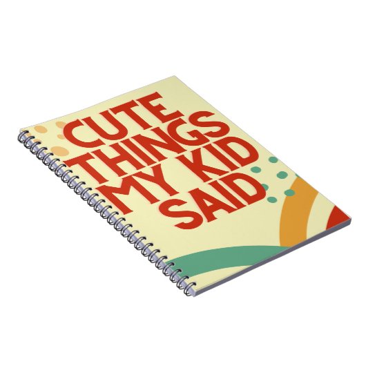 かわいい事私の子供はノート雑誌を言った ノートブック (右側)