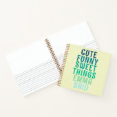 かわいい事私の子供は名前のノートパーソナライズされたを言った ノートブック (内部)