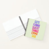 かわいい事私の子供は名前のノートパーソナライズされたを言った ノートブック (内部)