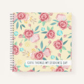 かわいい事私の生徒が言うフローラ先生 ノートブック (正面)