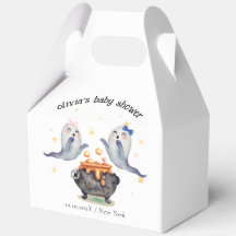 かわいい二つの小さなボースボウ幽霊ツインズベビーシャワー