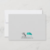 かわいい二人の新郎がキスする ゲイのウェディング インサート 招待状 (裏面)