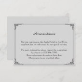 かわいい二人の新郎がキスする ゲイのウェディング インサート 招待状 (正面/裏面)