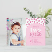 かわいい二人ワイルドガール2nd誕生日招待状 招待状 (スタンド正面)