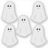 かわいい五つの幽霊 シール (正面)
