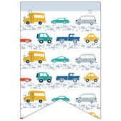 かわいい交通ハッピーバースデーバナー バンティングフラッグ (第1の旗)