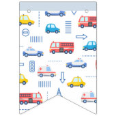 かわいい交通ハッピーバースデー バンティングフラッグ (第1の旗)