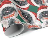 かわいい京犬のクリスマスパターン ラッピングペーパー (ロールコーナー)