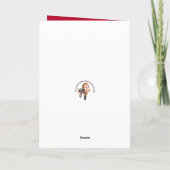 かわいい人のためのメリークリスマスヨークシャーテリア シーズンカード (裏面)