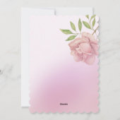 かわいい人形の水彩手絵を描形 シーズンカード (裏面)