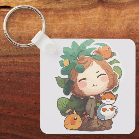 かわいい人形 キーホルダー (正面)