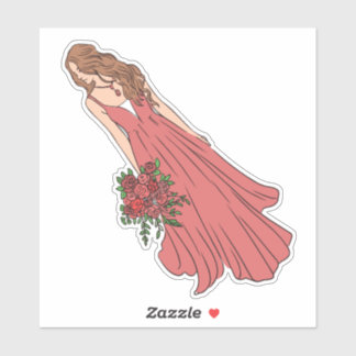 かわいい人形 シール